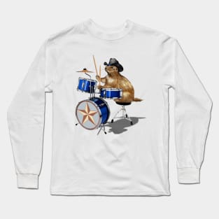 Prairie Dog Drummer Long Sleeve T-Shirt